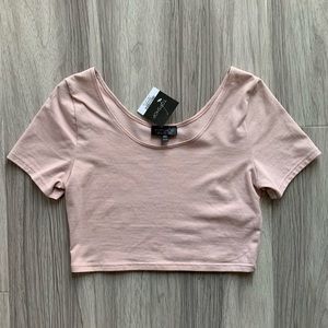Topshop ballet pink crop